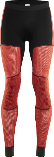 Aclima Men's WoolNet Hybrid Longs Jet Black/Poinciana/Olive Nigh Jet Black/Poinciana/Olive Night XXL