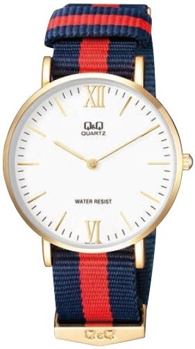 Q&Q Herreklokke Q974J131Y Classic Hvit/Tekstil Ø39 mm Q&Q Herreklokke Q974J131Y Classic Hvit/Tekstil Ø39 mm