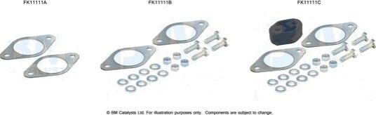 Montasjesett, sot- / partikkelfilter BM CATALYSTS FK11111