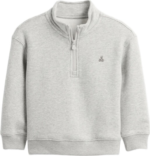 GAP Baby & Toddler Vintagesoft Quarter Zip Pullover   Grey   74/80