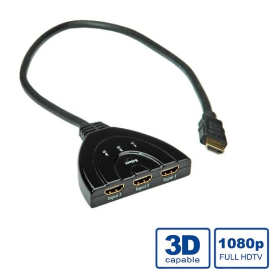 VALUE HDMI Switch. Automatic. 3x Ports Factory Sealed