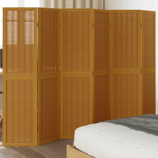 Romdeler 6 paneler brun heltre keisertre 8721012075214 Romdeler 6 paneler brun heltre keisertre 8721012075214