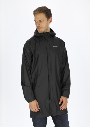 Swedemount Koster Long Coat Black 2xl Regnjakker Swedemount Koster Long Coat Black 2xl Regnjakker