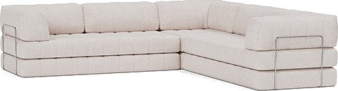 CozyPad Hjørnesofa med armlener B 6002570