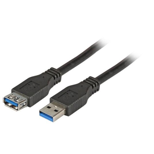 EFB ELEKTRONIK 1,8m USB 3.0 A-A Forlengelseskabel Svart