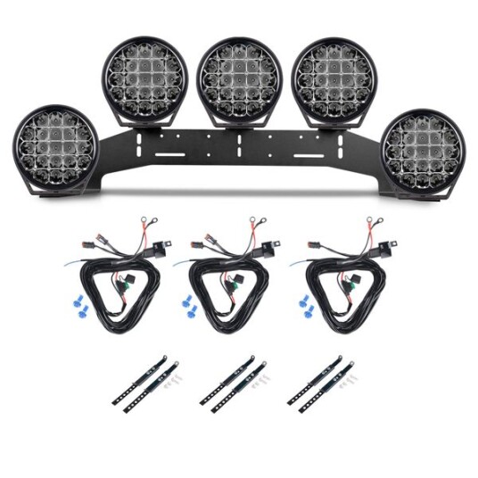 Ekstralys PURELUX 770   Rund / 18 cm / 130W 5 stk   Komplett pakke WRC