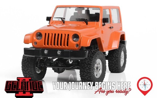 RC4WD 0048 - 1/18 Gelande II RTR w/ Black Rock Body Set Orange