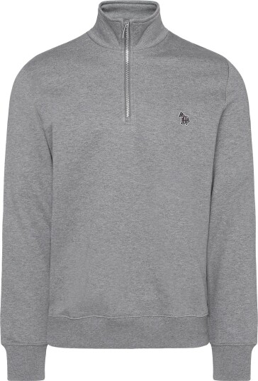 PS Paul Smith Mens Ls Reg Fit Half Zip Top Zebra   72_MELAN   3XL