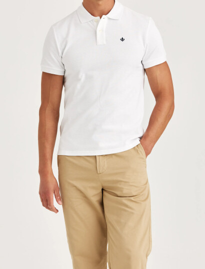 Morris New Piqué - White - XL Morris New Piqué - White - XL