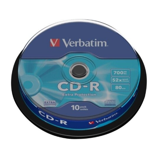 Verbatim CD-R Extra Protection 700 Mb 10 stykker VER27154