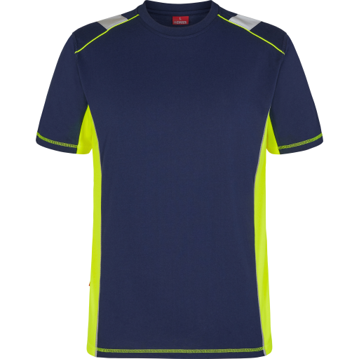 Engel Cargo T-skjorte Blått blekk/Hivis gul SEW-9870-258-16538 S