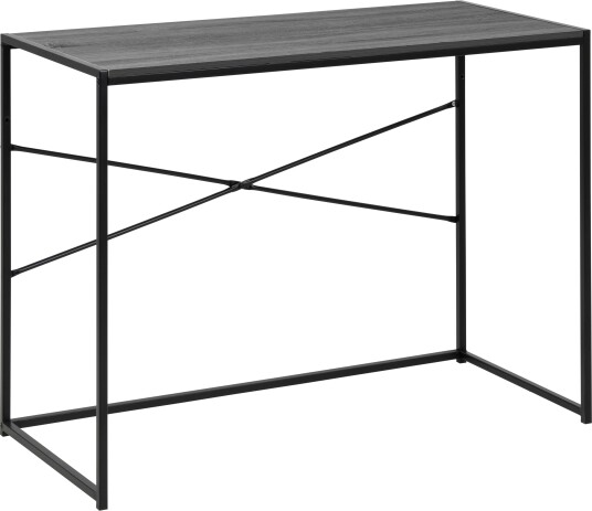 Sea skrivebord svart ask dekor metall svart.