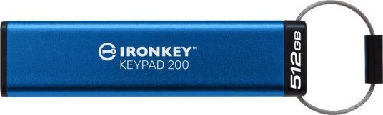 Kingston IronKey Keypad 200 Kryptert USB-minne 512 GB USB 3.2 FIPS 140-3