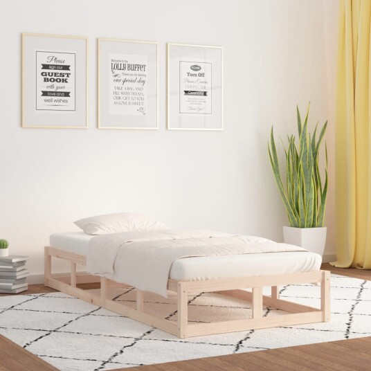 vidaXL Sengeramme 90x200 cm heltre