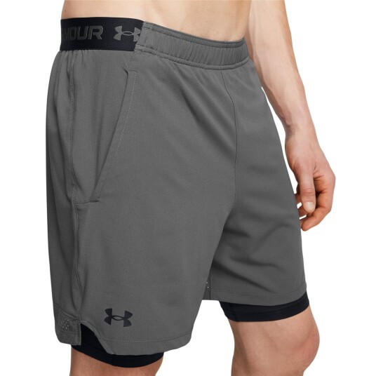 UA Vanish Woven 2in1 Shorts Castlerock L