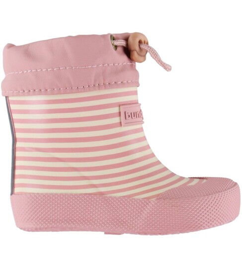 Bundgaard Gummistøvler Barfot Deksel Vintage Rose Stripe Bundgaard 21 Gummistøvler Hvit Rosa