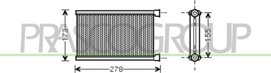 Varmeapparat register PRASCO BM121H002