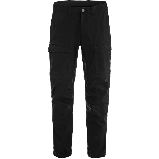 Fjellreven Men"s Abisko Hybrid Trail Trousers Zip Off Black 58/R