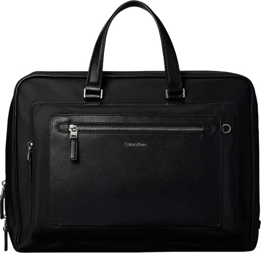 Calvin Klein Ssnl Raised Logo Slim Commuter Black ONE SIZE