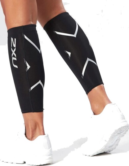 2xu Compression Calf Guard Black/black L