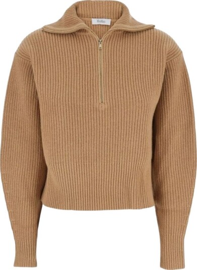 Max Mara Dame Gensere & Hettegensere Beige S,