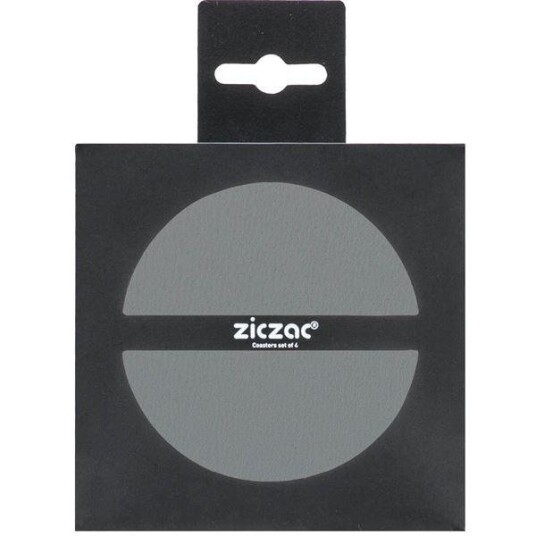 ZicZac Togo glassbrikker 10 cm 4 stk grå ZicZac Togo glassbrikker 10 cm 4 stk grå