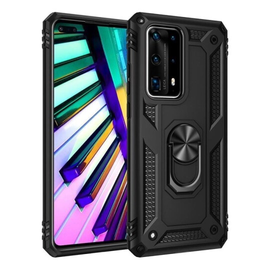 INCOVER Huawei P40 Armor Håndverkerdeksel med Stativfunksjon Svart