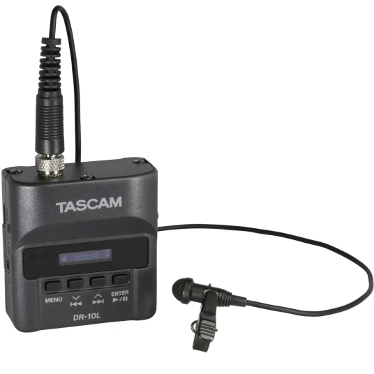 Tascam DR-10L Digital Opptaker med Myggmikrofon - Omnidireksjonal Kondensator Mikrofon Tascam DR-10L Digital Opptaker med Myggmikrofon - Omnidireksjonal Kondensator Mikrofon