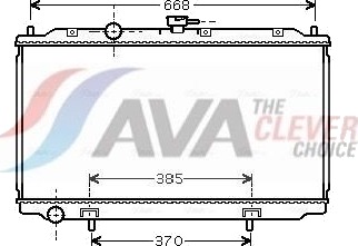 Radiator, motorkjøling AVA COOLING SYSTEMS DN2217