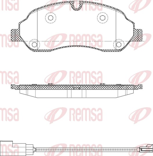 REMSA 1602.12 Bremseklosser REMSA 1602.12 Bremseklosser