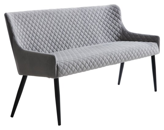 uno furniture Ottowa SofaBenk - Grå Velour Unoliving