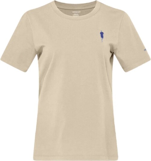Norrøna Women's /29 Cotton Activity Embroidery T-Shirt Pure Cashmere XS, Pure Cashmere