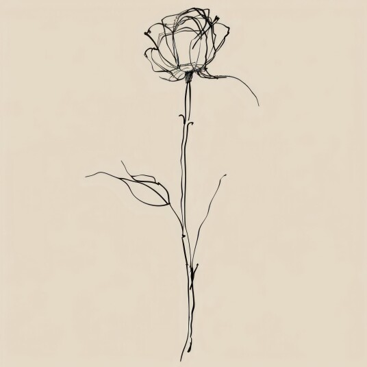 Namly Design Plakat Elegant Blomst POSTERSQUAREBC603M