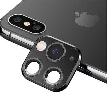 iPhone XS Max Falske Kamera Klistremerke - Svart