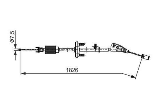 Bremsewire BOSCH 1 987 482 799