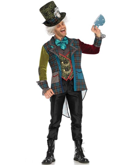 Deluxe Mad Hatter Inspirert Herrekostyme Deluxe Mad Hatter Inspirert Herrekostyme