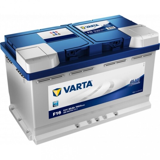 VARTA Blue Dynamic Batteri 12V 80AH 740CCA (315x175x190/190mm) +høyre F16. VARTA Blue Dynamic Batteri 12V 80AH 740CCA (315x175x190/190mm) +høyre F16.