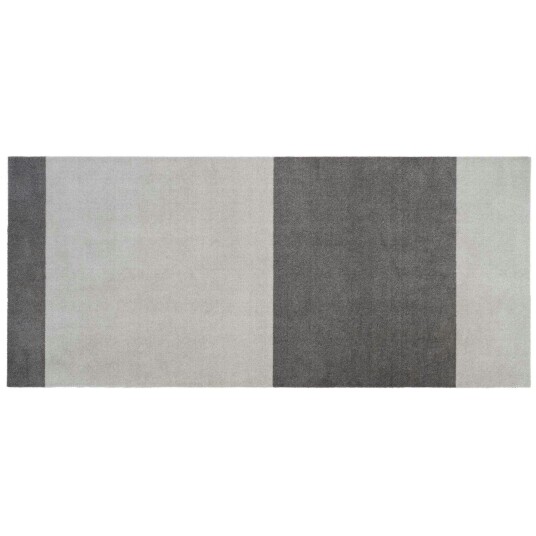 Tica Copenhagen Gulvmatte Stripes Grå-LysGrå 90x200cm