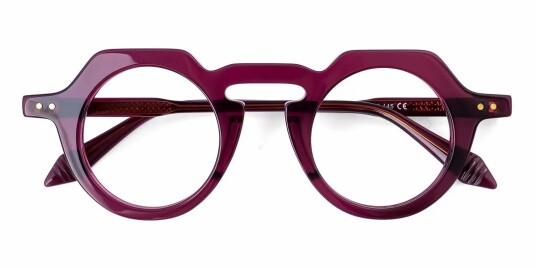 Databriller Art Director fra eo Selection Lilla acetate Rund Large