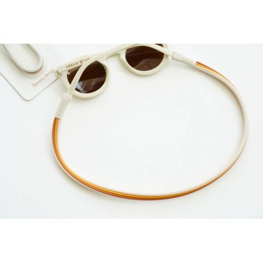 Grech & Co. Silikon Strap Til Solbriller, Shell + Golden + Rust Grech & Co. Silikon Strap Til Solbriller, Shell + Golden + Rust