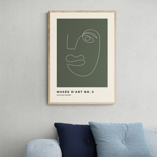 Musée d'art no. 3 av Pluma Posters