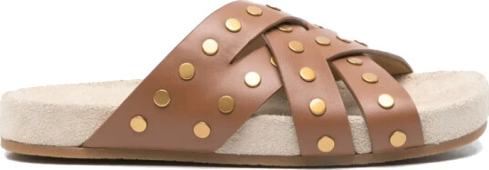 Michael Kors Irene Flat Sandal - Brown - 38