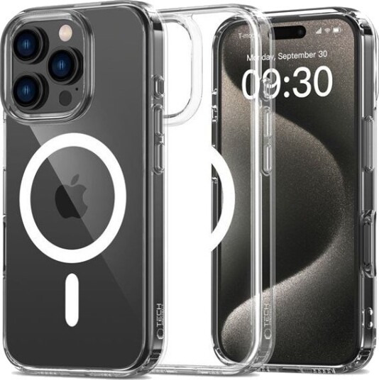 Tech-Protect MagSafe Hybrid-deksel i klar til iPhone 16 Pro Max Tech-Protect MagSafe Hybrid-deksel i klar til iPhone 16 Pro Max