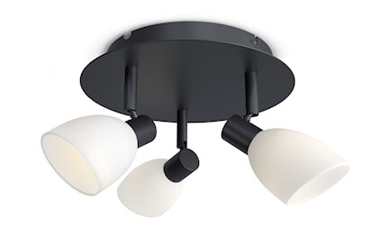 Herstal Cut Spotlight 3 lamper Svart 1610073-01-45 1697616-01-0