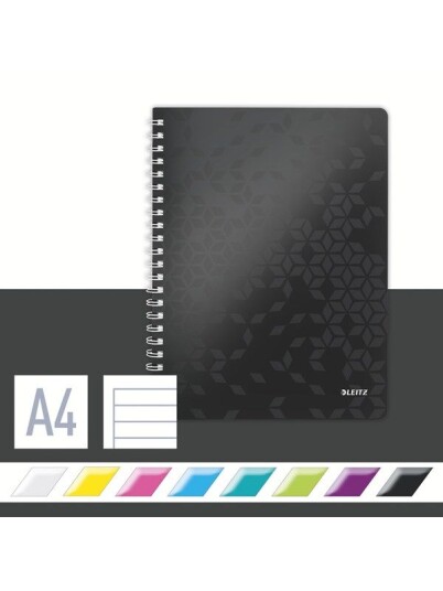 Leitz Notatbok WOW PP A4 Linjer 80 ark