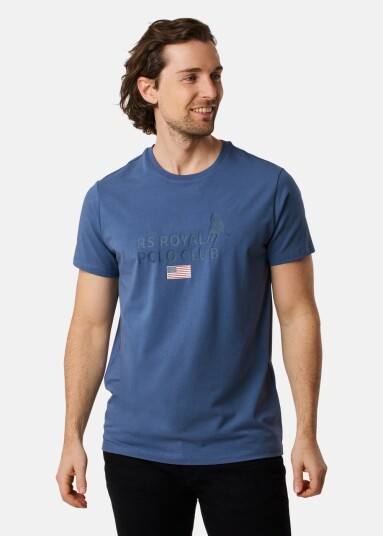 Rs Polo Rs Polo Logo Tee Denim Blue 3xl T Shirts
