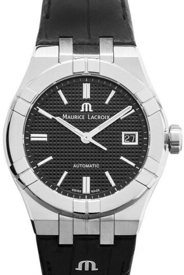 Maurice Lacroix Herreklokke AI6007 SS001 330 1 Aikon Sort/Lær Ø39 mm