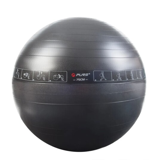 Pure2Improve Treningsball 75 cm svart Pure2Improve Treningsball 75 cm svart