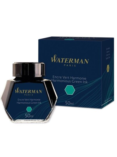 Waterman Fountain Pen Ink  Harmonious Grønn  50ml Bottle