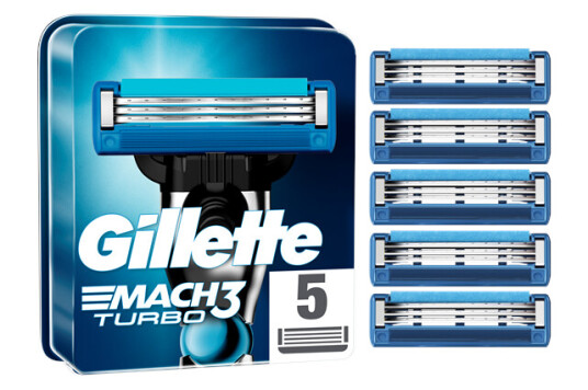 Gillette Mach3 Turbo Replacement Blades 5 pcs